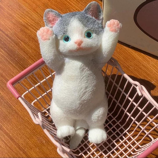 Cute Cat DIY Squeeze Toy Cat Squeeze Toys Cat Squishies Stress Ball Cute Cat Taba Squishy Toy Cat Squishy 8 Inch Cat Squeeze Toys Cute Kawaii Squishies Simulation Cats Doll Toys Cute Kitty Toys