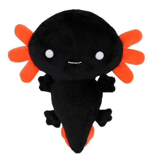 LuLezon Halloween Axolotl Plush Toy Salamander Plushie Stuffed Animal Toy for Kids Gift 7.8" (Halloween Black)