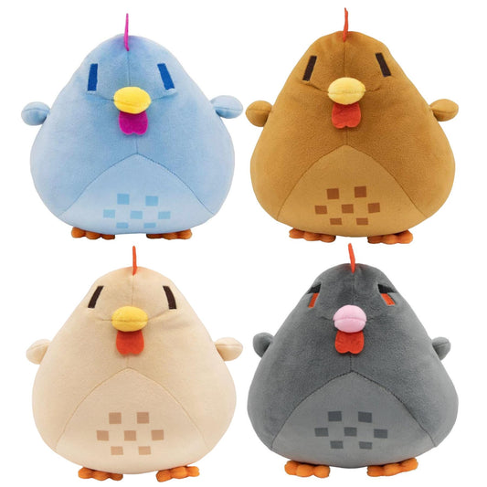 Buxomigrl Animal Chicken Plush Doll Farming Hen Plushie Stuffed Soft Pillow Christmas Brown