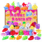 VISCOO Squishy Toys Squishies 40 Pack Mochi Squishy Party Favors for Kids Squishy Fidget Toys Stress Toys Squishy Toys for Kids Treasure Box Toys for Classroom PrizesGoodie Bags Fillers