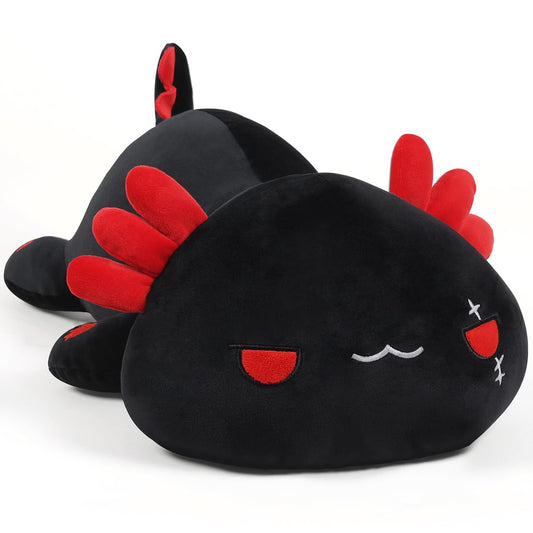 MIAOHAHA Plush Axolotl Toy Plush Pillow Axolotl Stuffed Animal Toy Cute Plushies Kids Plush Toy Pillow(Black30cm/11.8in)