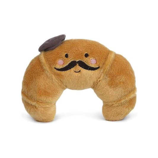 MON AMI 7" Croissant Plush Toy | Cute Croissant Stuffed Toy | Funny Soft Food Plushies for Kids Toddlers & Décor | Adorable French Bread Pillow Gift